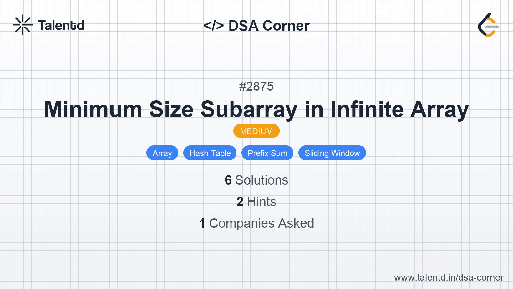 Problem visualization for Minimum Size Subarray in Infinite Array