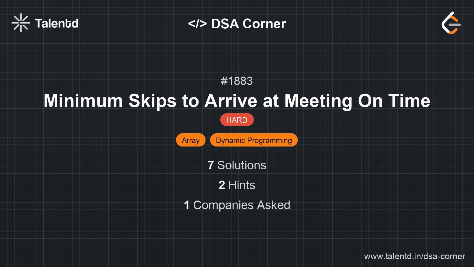 Problem visualization for Minimum Skips to Arrive at Meeting On Time