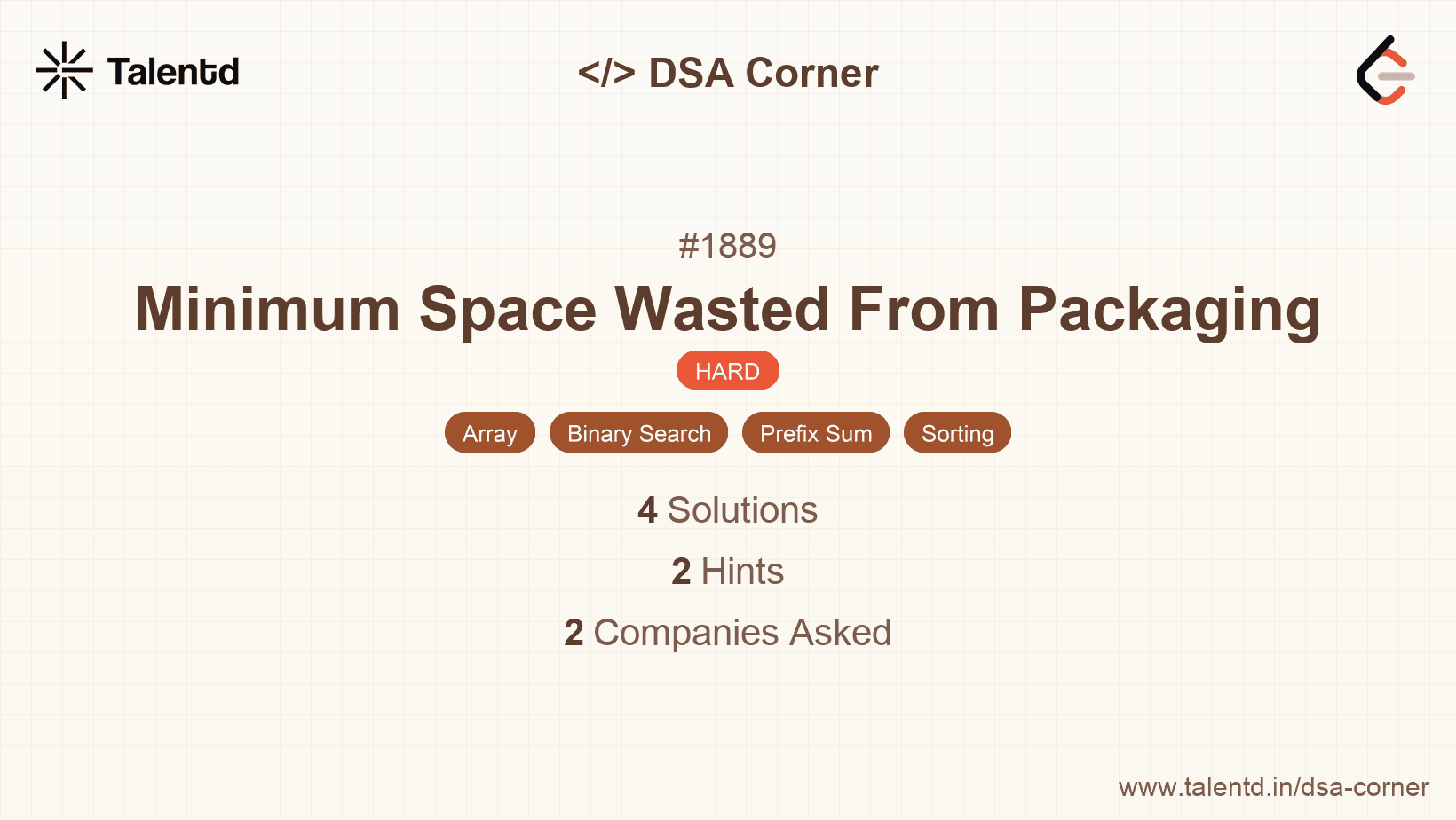 Problem visualization for Minimum Space Wasted From Packaging