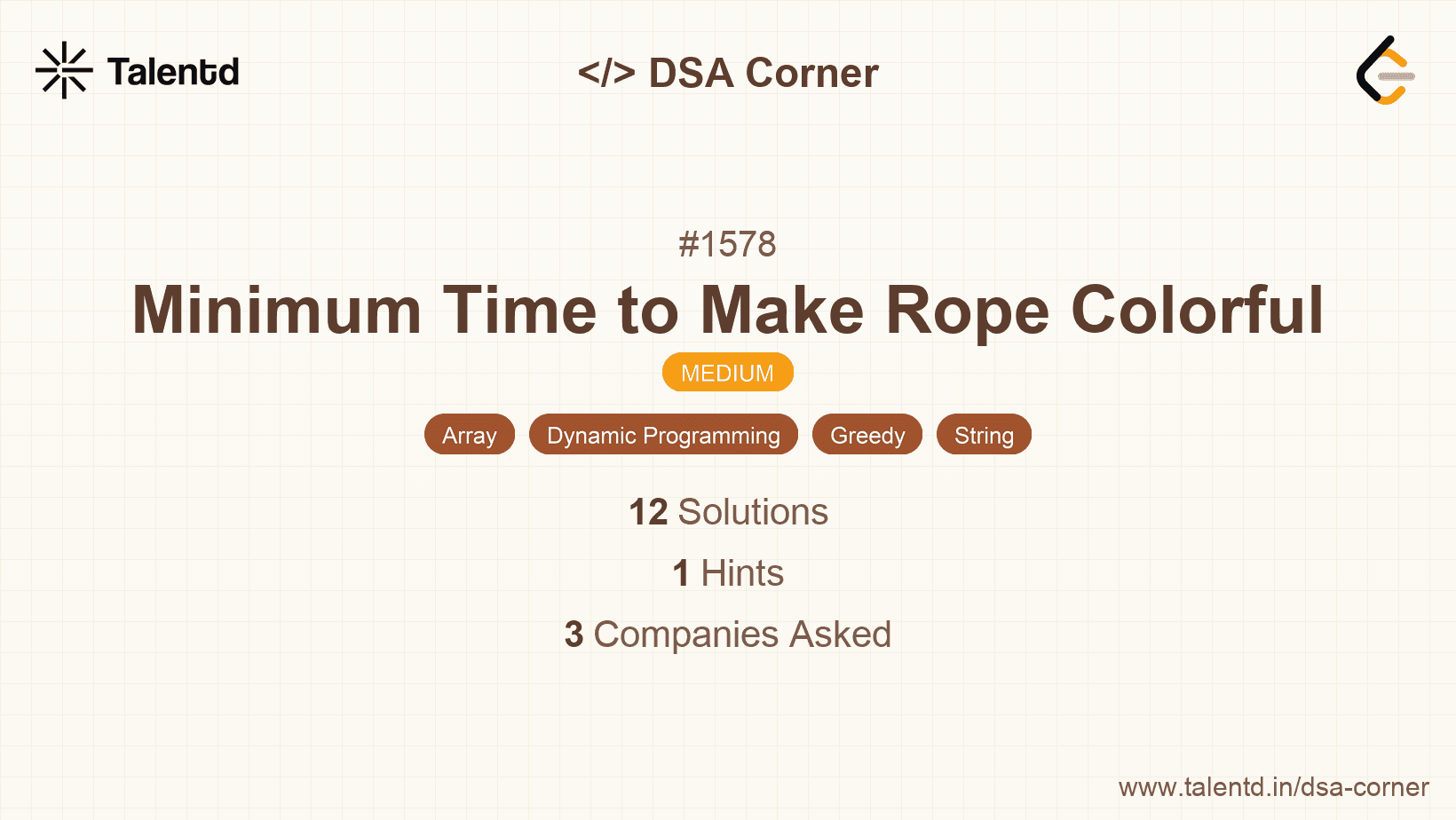 Problem visualization for Minimum Time to Make Rope Colorful