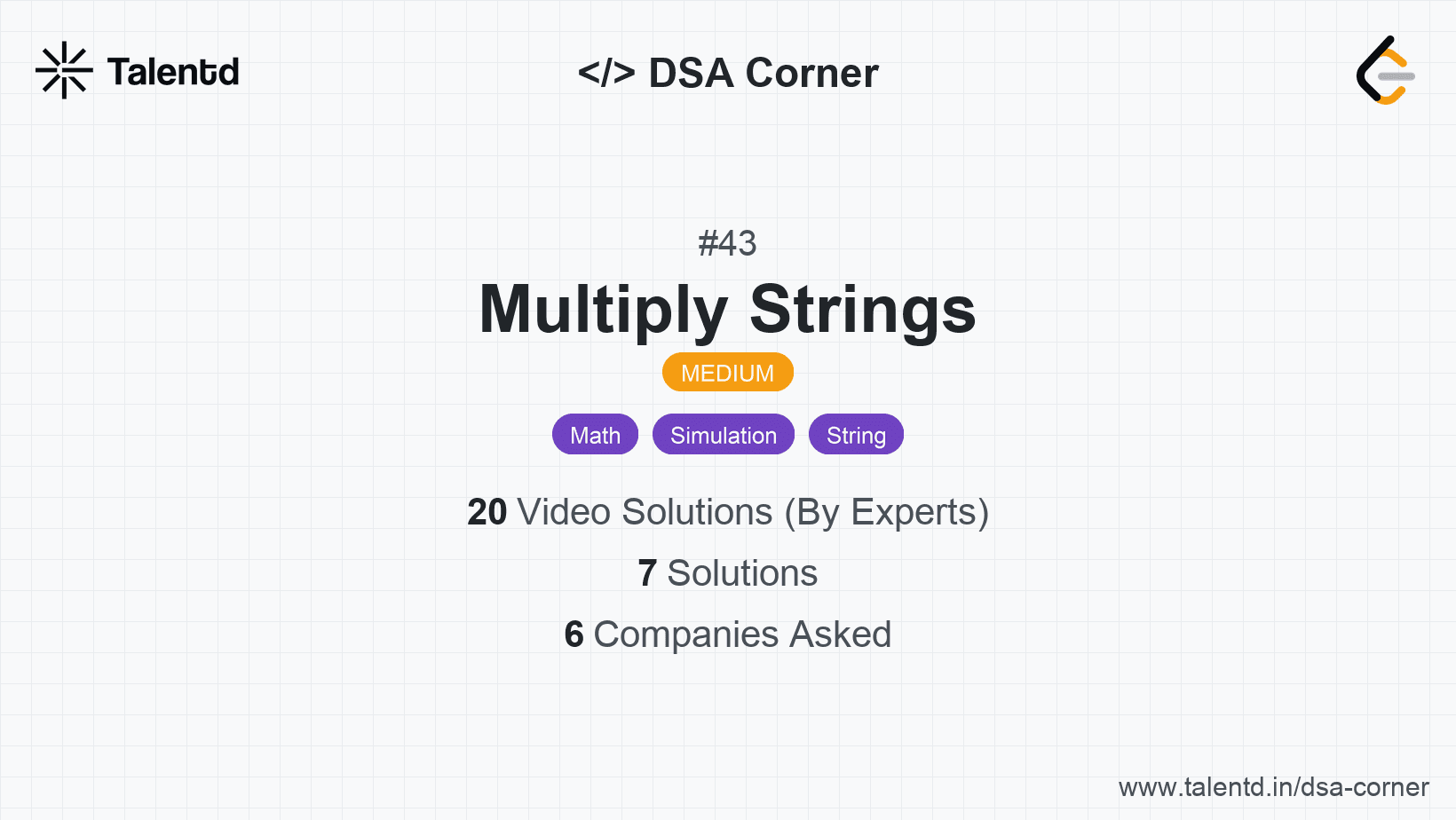 Problem visualization for Multiply Strings
