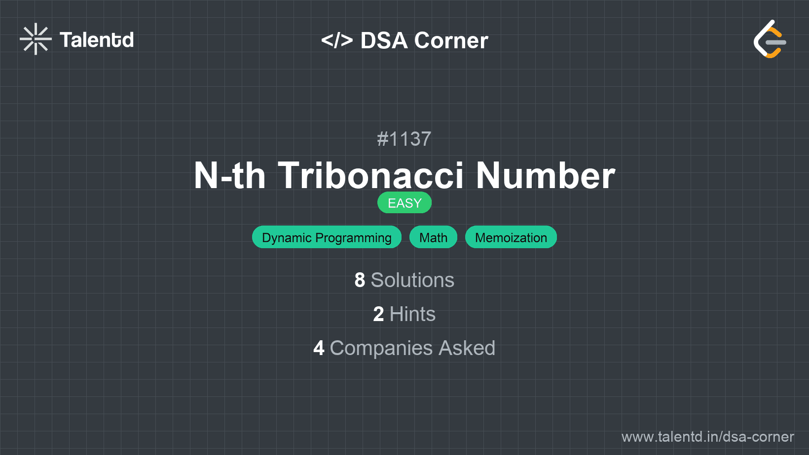 Problem visualization for N-th Tribonacci Number