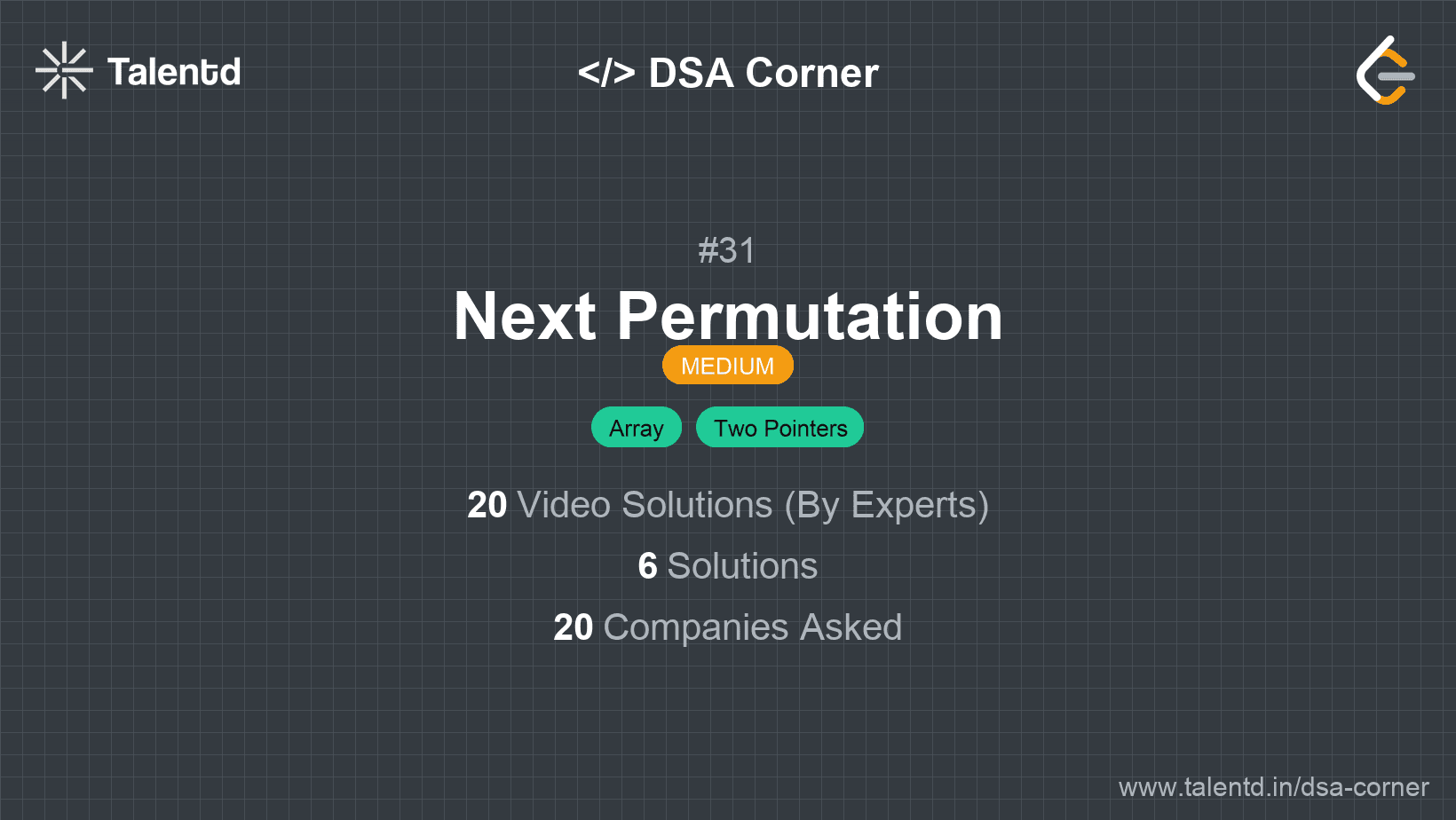 Problem visualization for Next Permutation