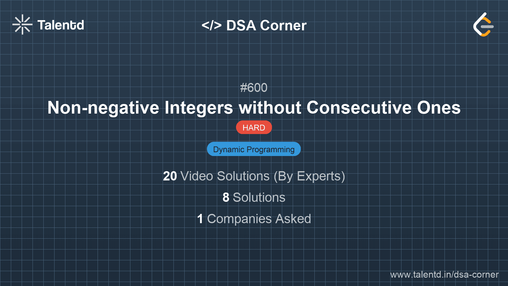 Problem visualization for Non-negative Integers without Consecutive Ones