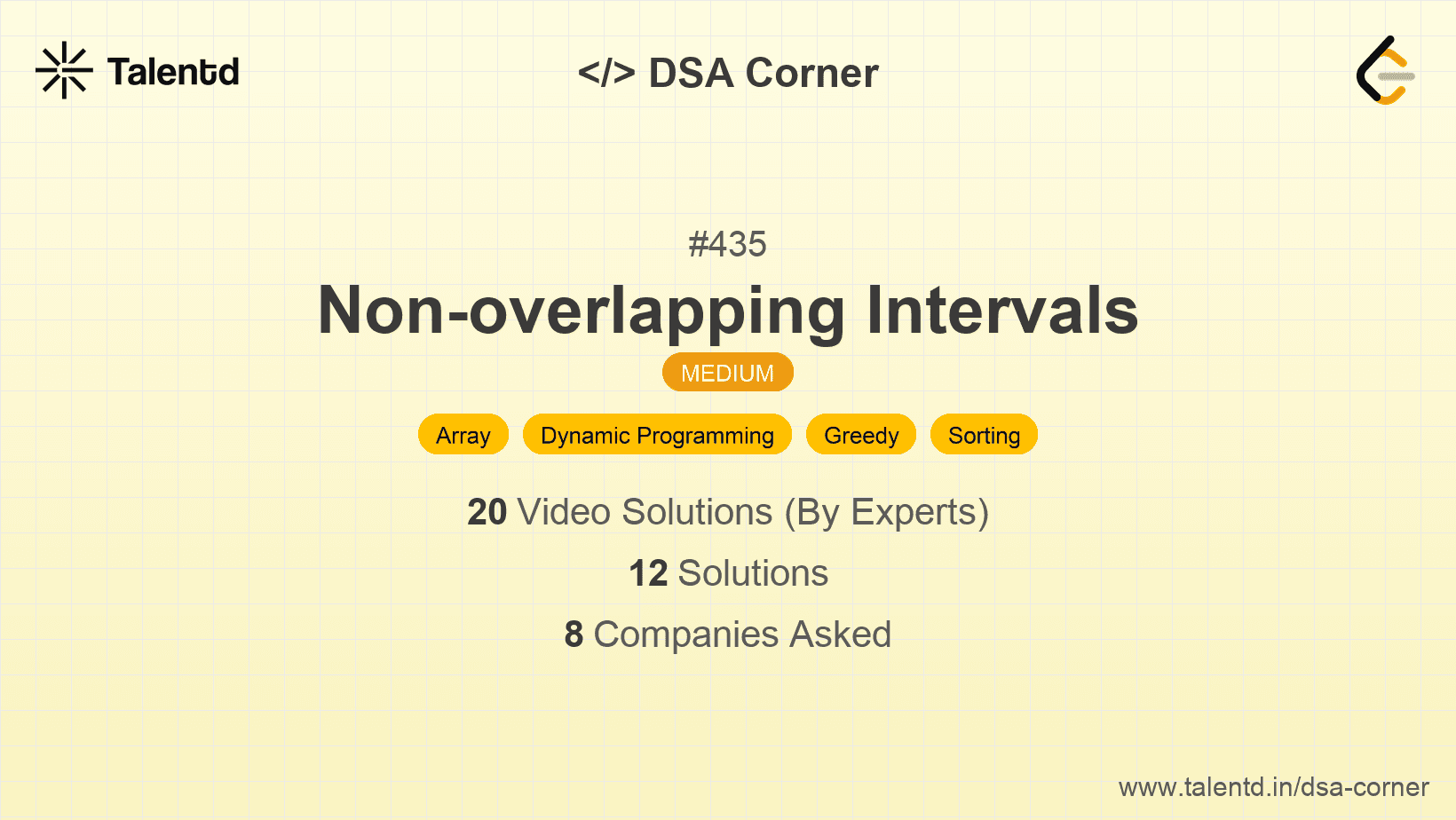 Problem visualization for Non-overlapping Intervals