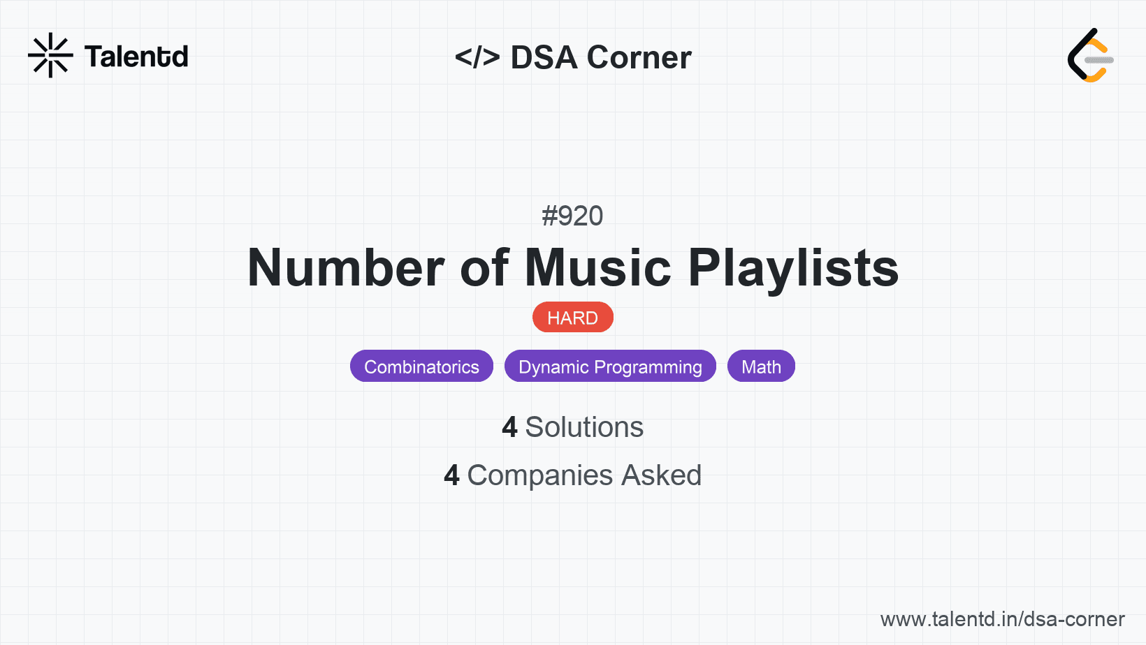 Problem visualization for Number of Music Playlists