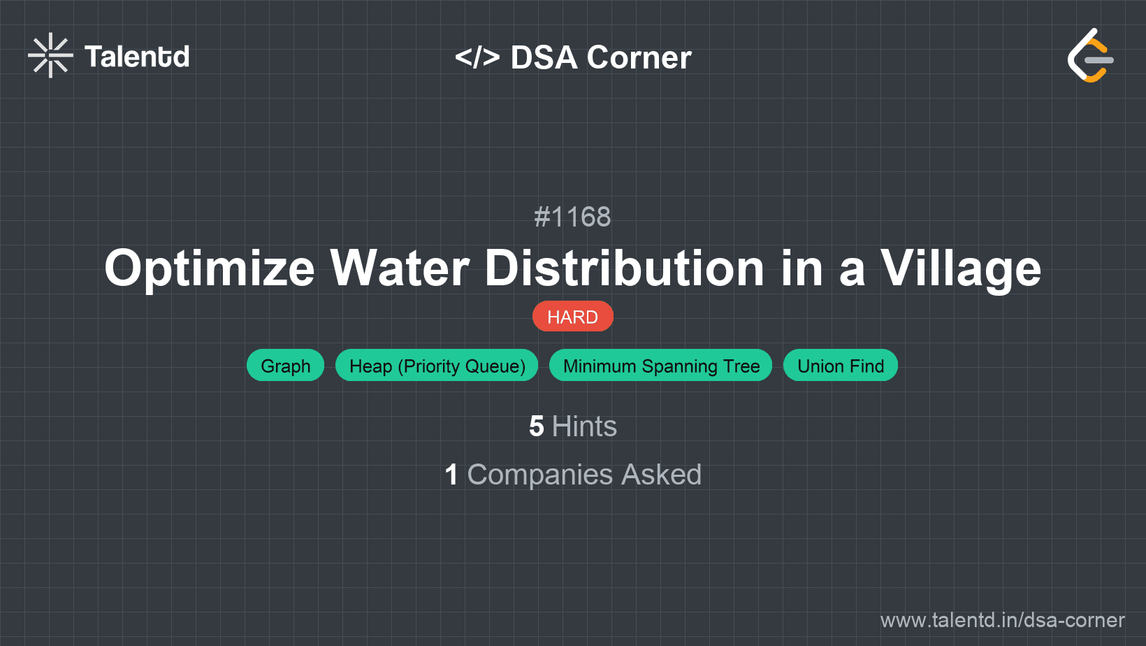 Problem visualization for Optimize Water Distribution in a Village