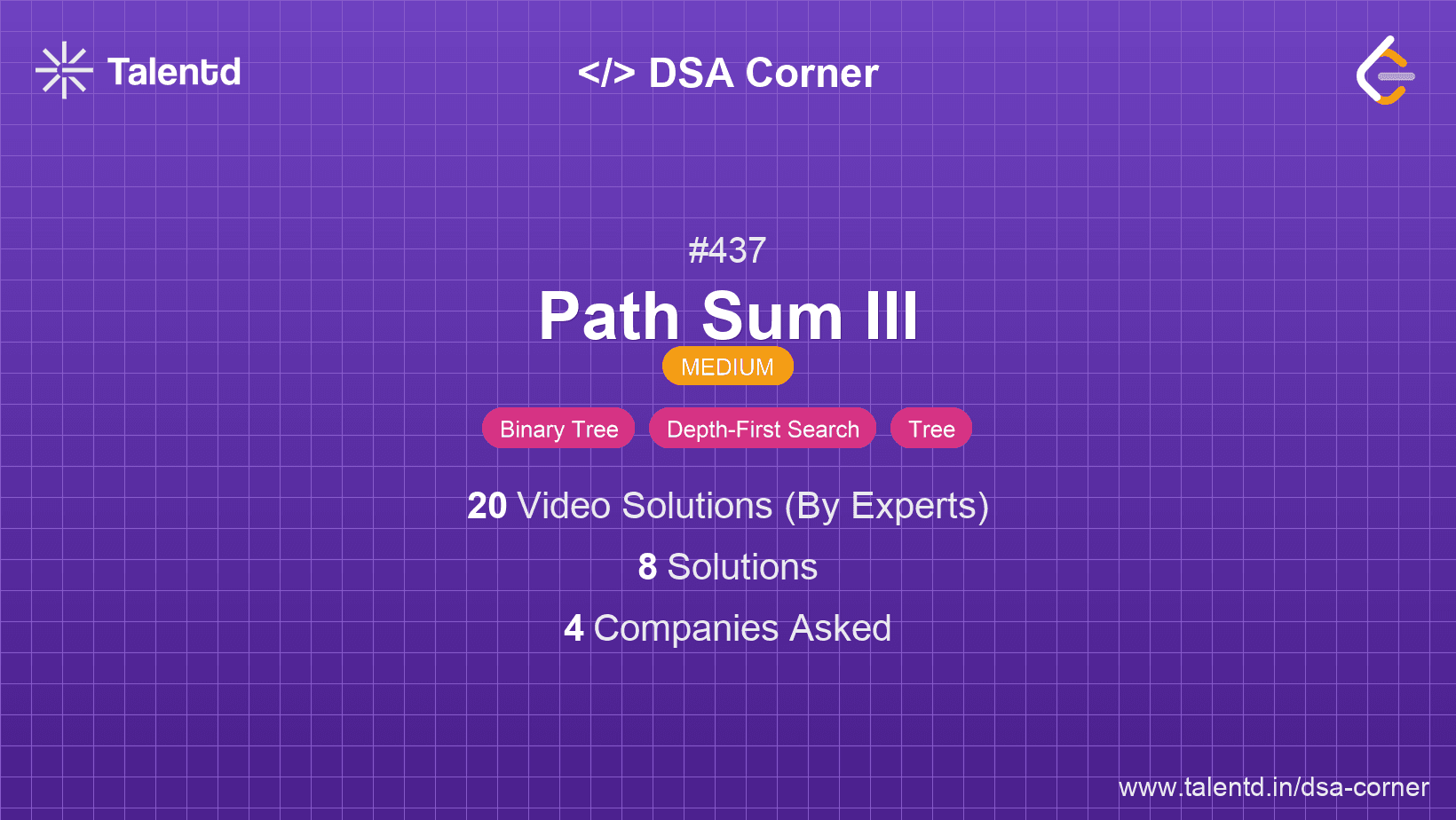 Problem visualization for Path Sum III