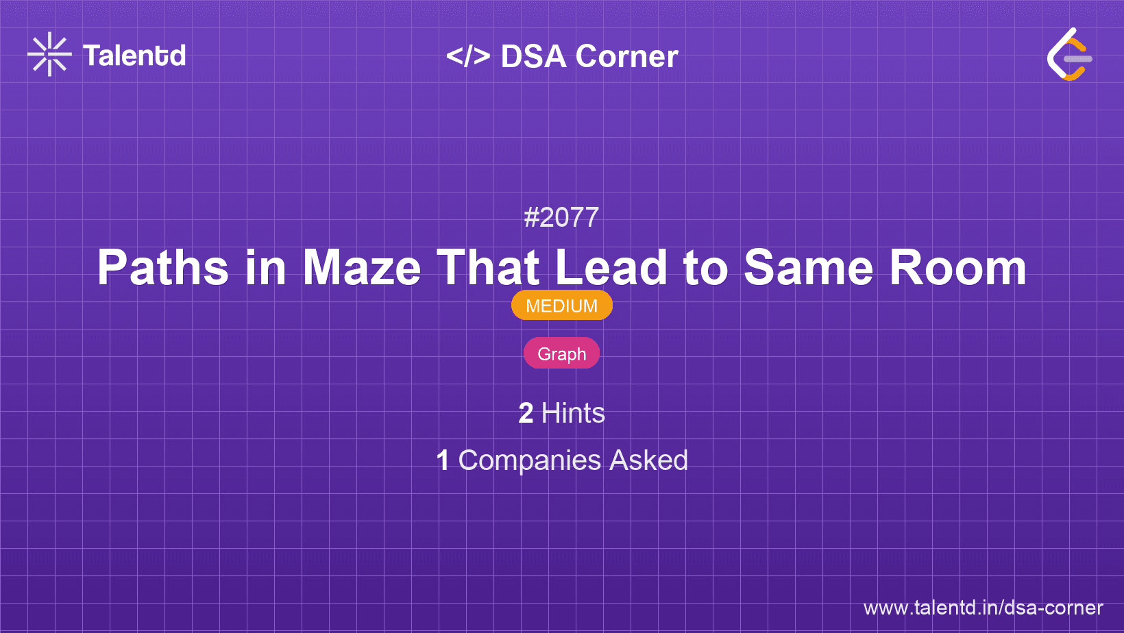 Problem visualization for Paths in Maze That Lead to Same Room