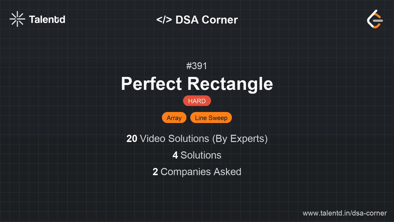 Problem visualization for Perfect Rectangle