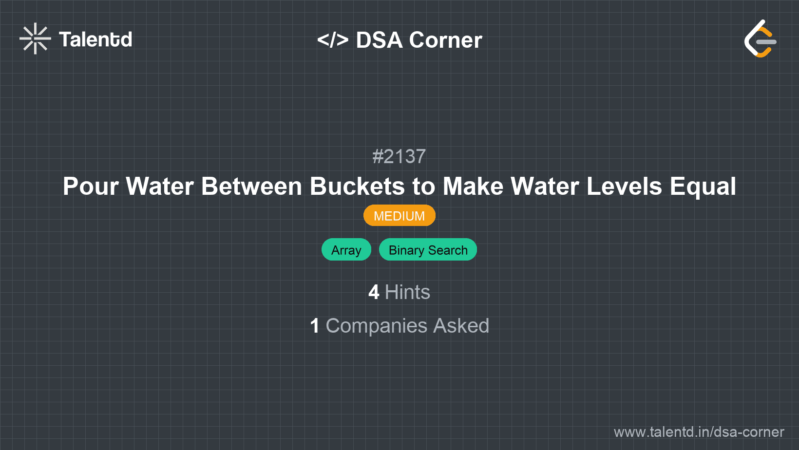 Problem visualization for Pour Water Between Buckets to Make Water Levels Equal