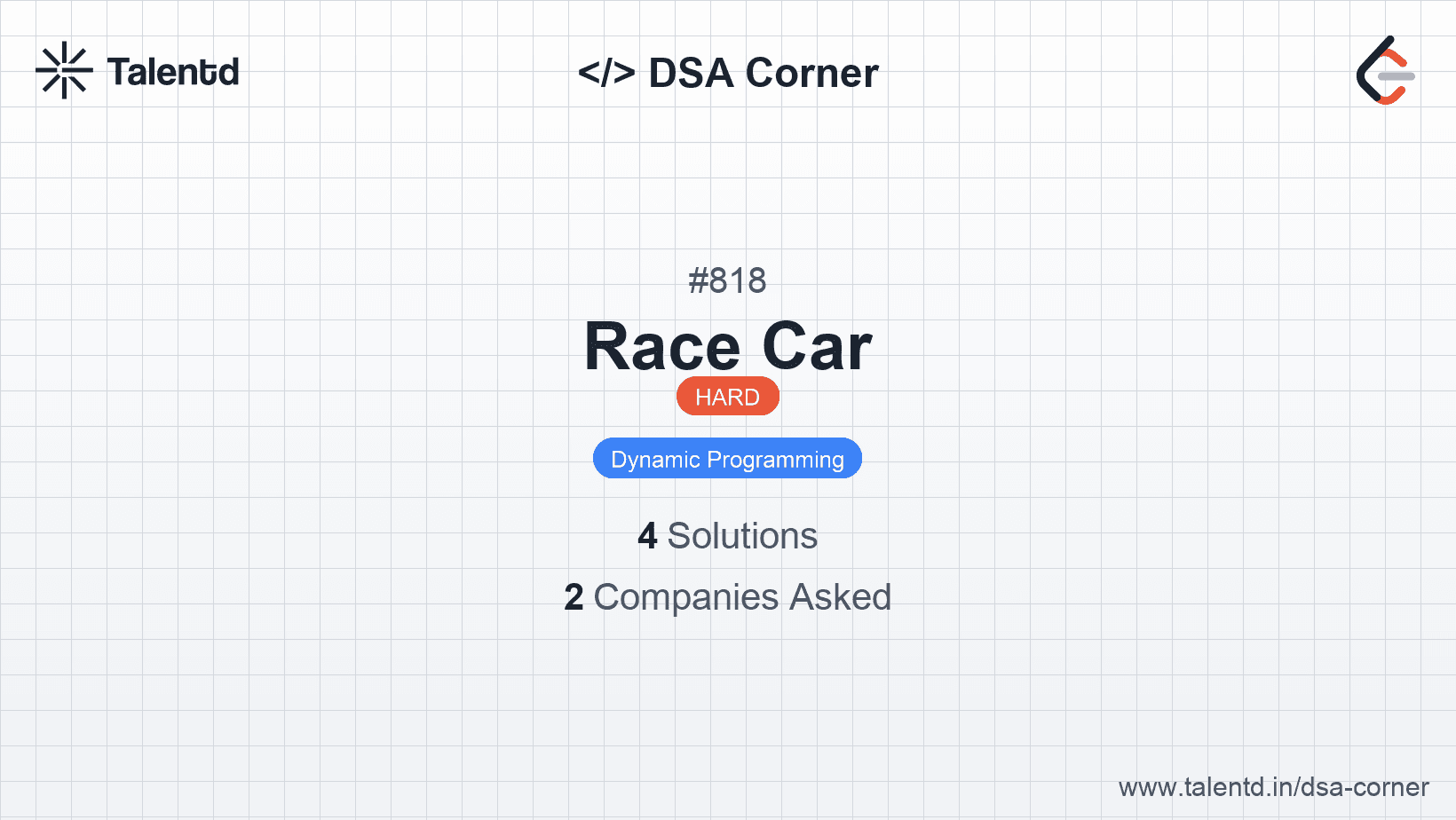 Problem visualization for Race Car
