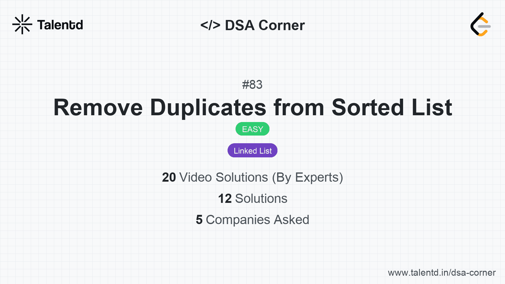 Problem visualization for Remove Duplicates from Sorted List