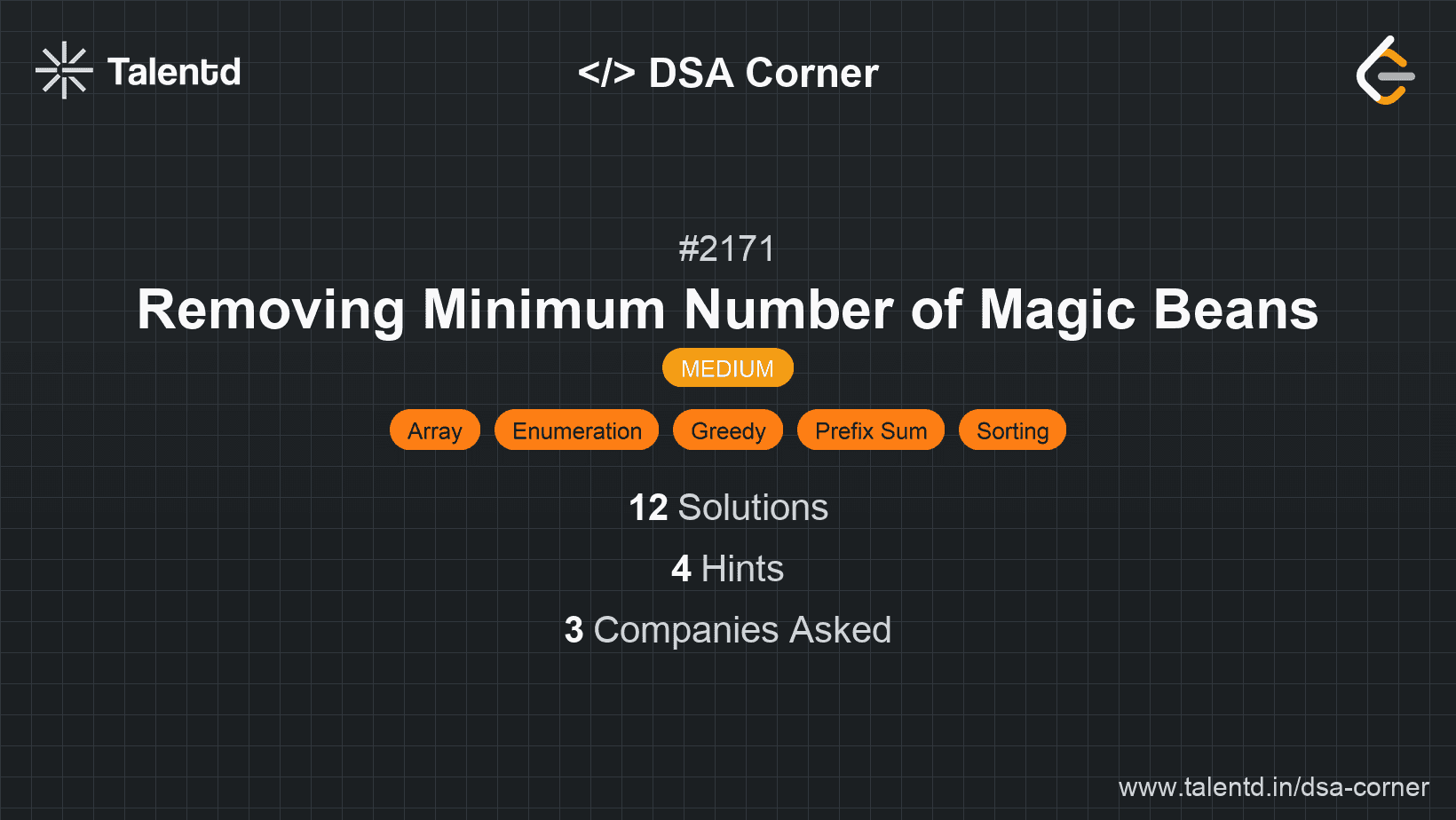 Problem visualization for Removing Minimum Number of Magic Beans