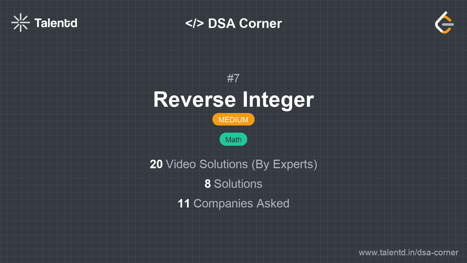 Problem visualization for Reverse Integer