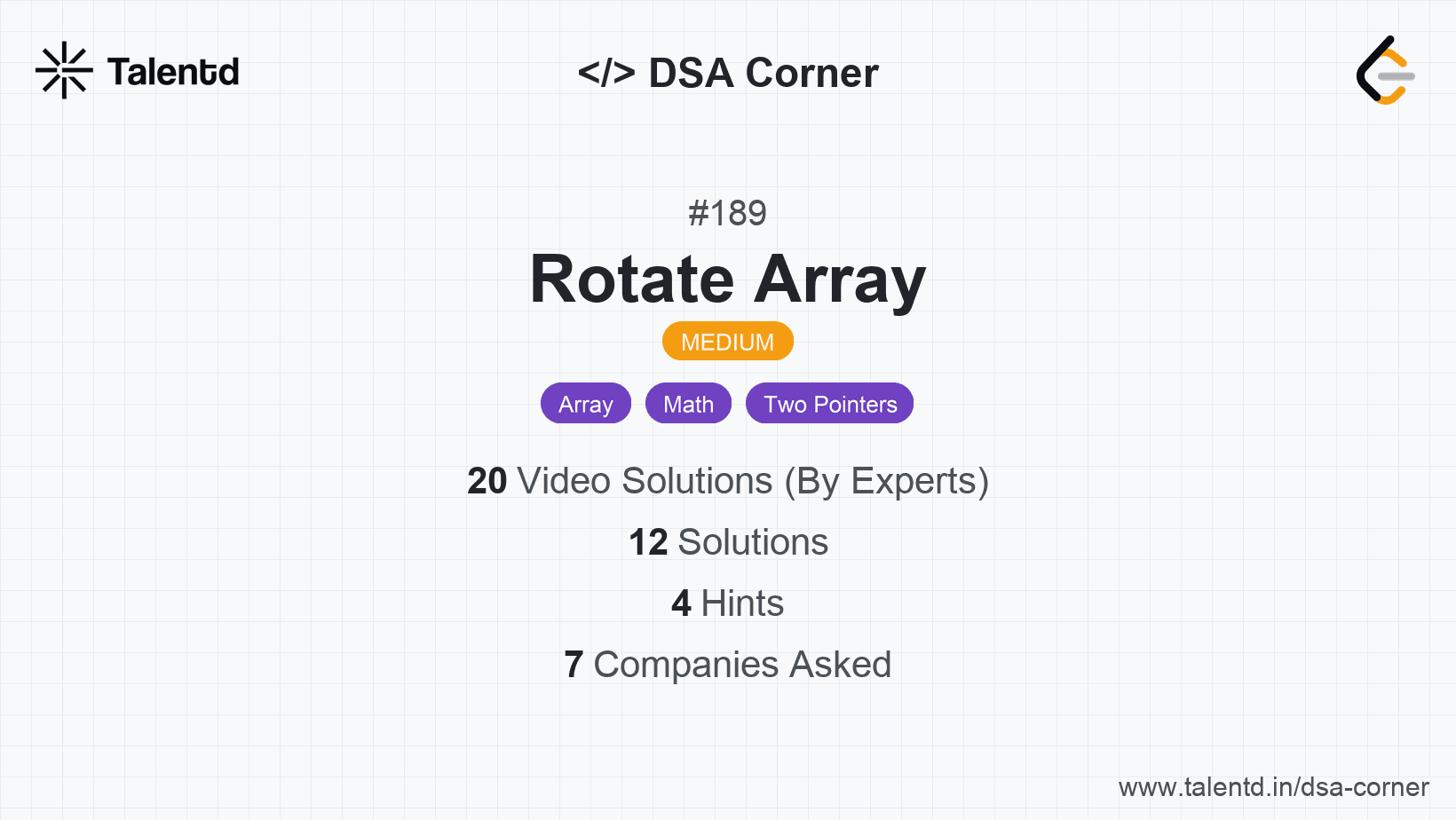 Problem visualization for Rotate Array
