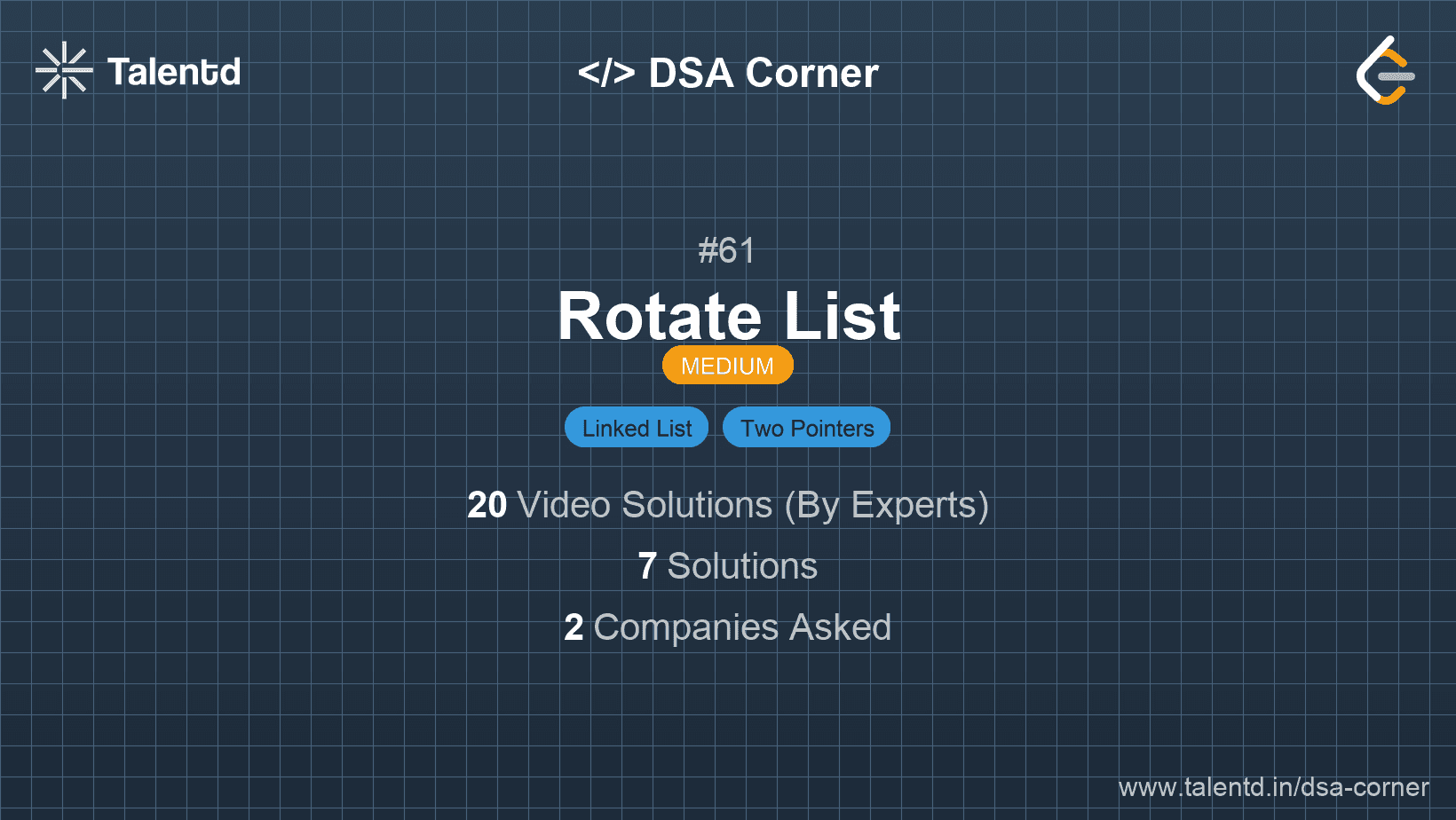 Problem visualization for Rotate List