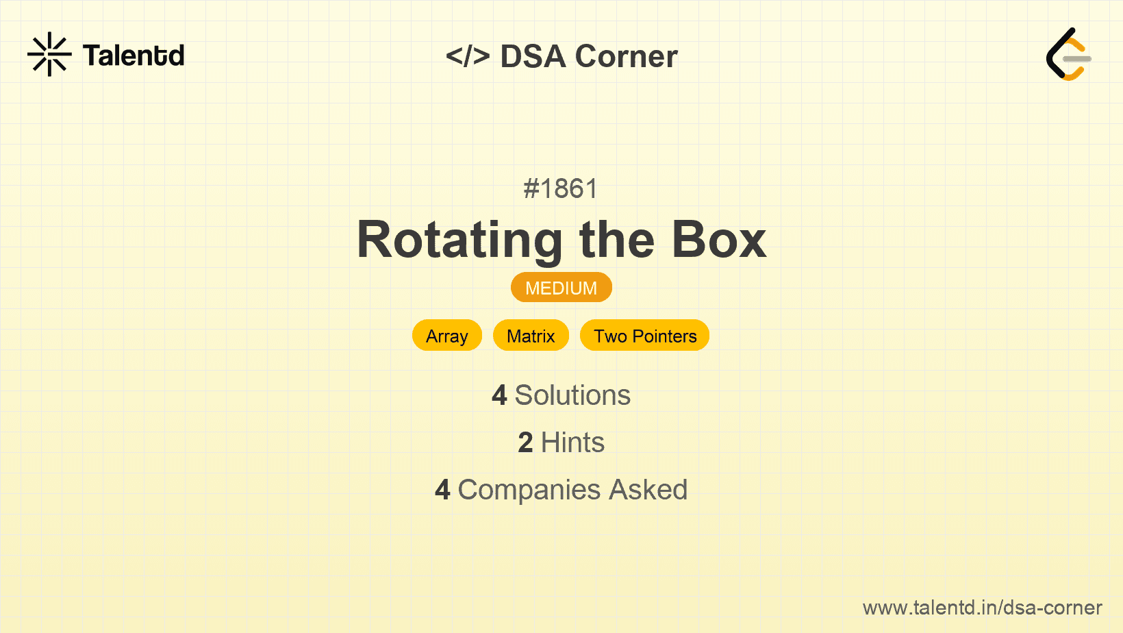 Problem visualization for Rotating the Box