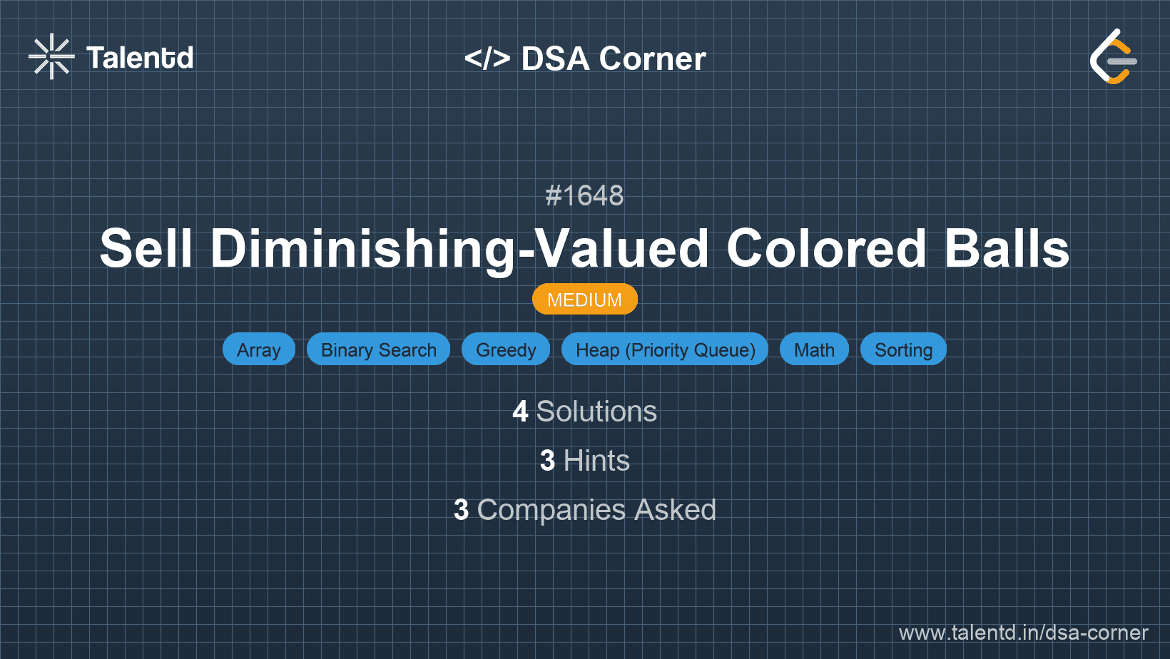Problem visualization for Sell Diminishing-Valued Colored Balls