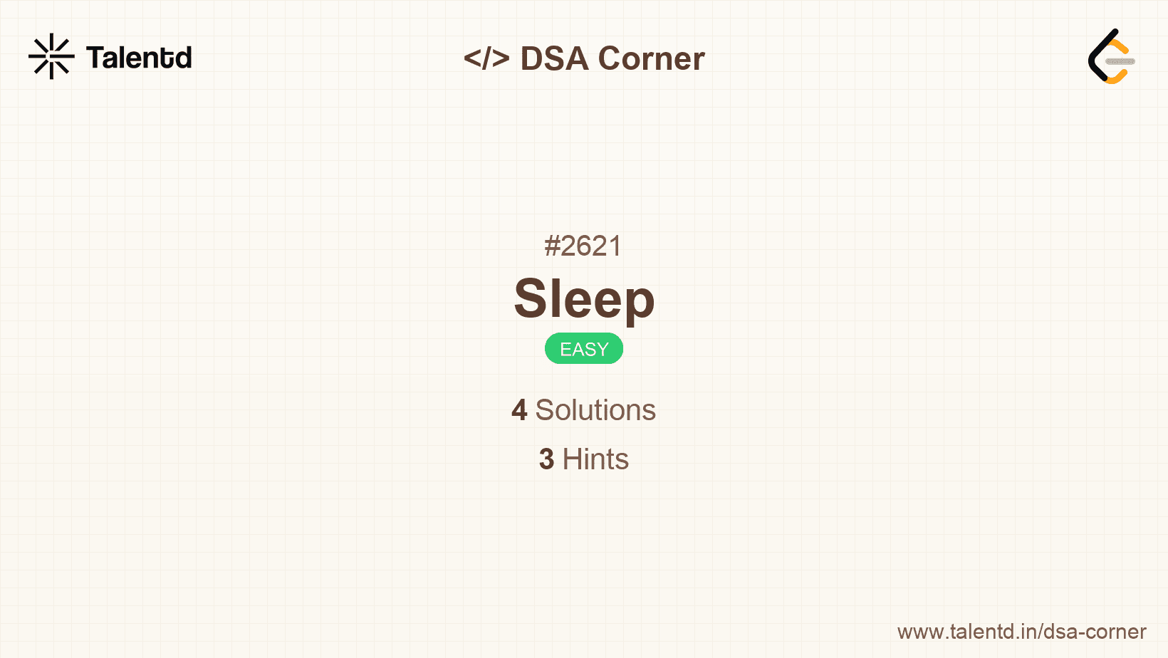 Problem visualization for Sleep