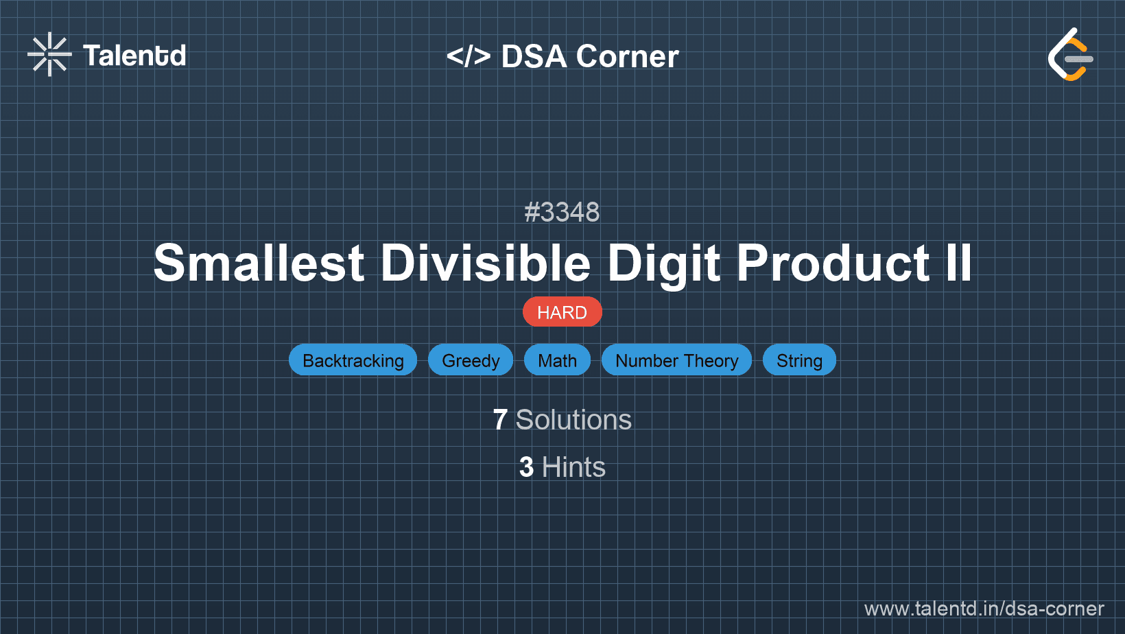 Problem visualization for Smallest Divisible Digit Product II