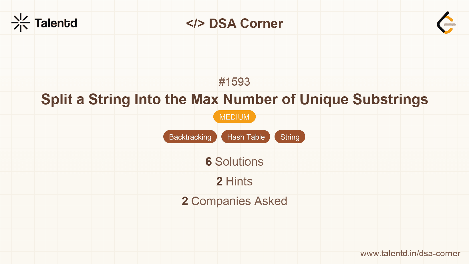 Problem visualization for Split a String Into the Max Number of Unique Substrings