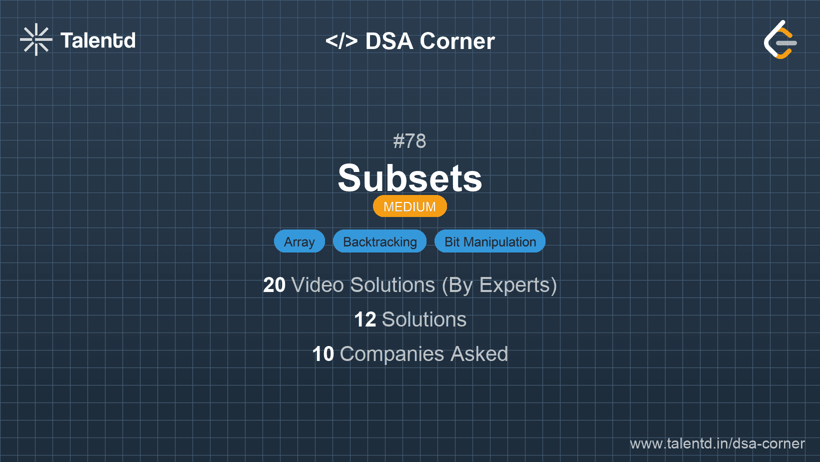 Problem visualization for Subsets