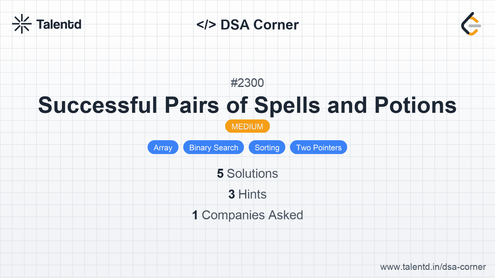 Problem visualization for Successful Pairs of Spells and Potions