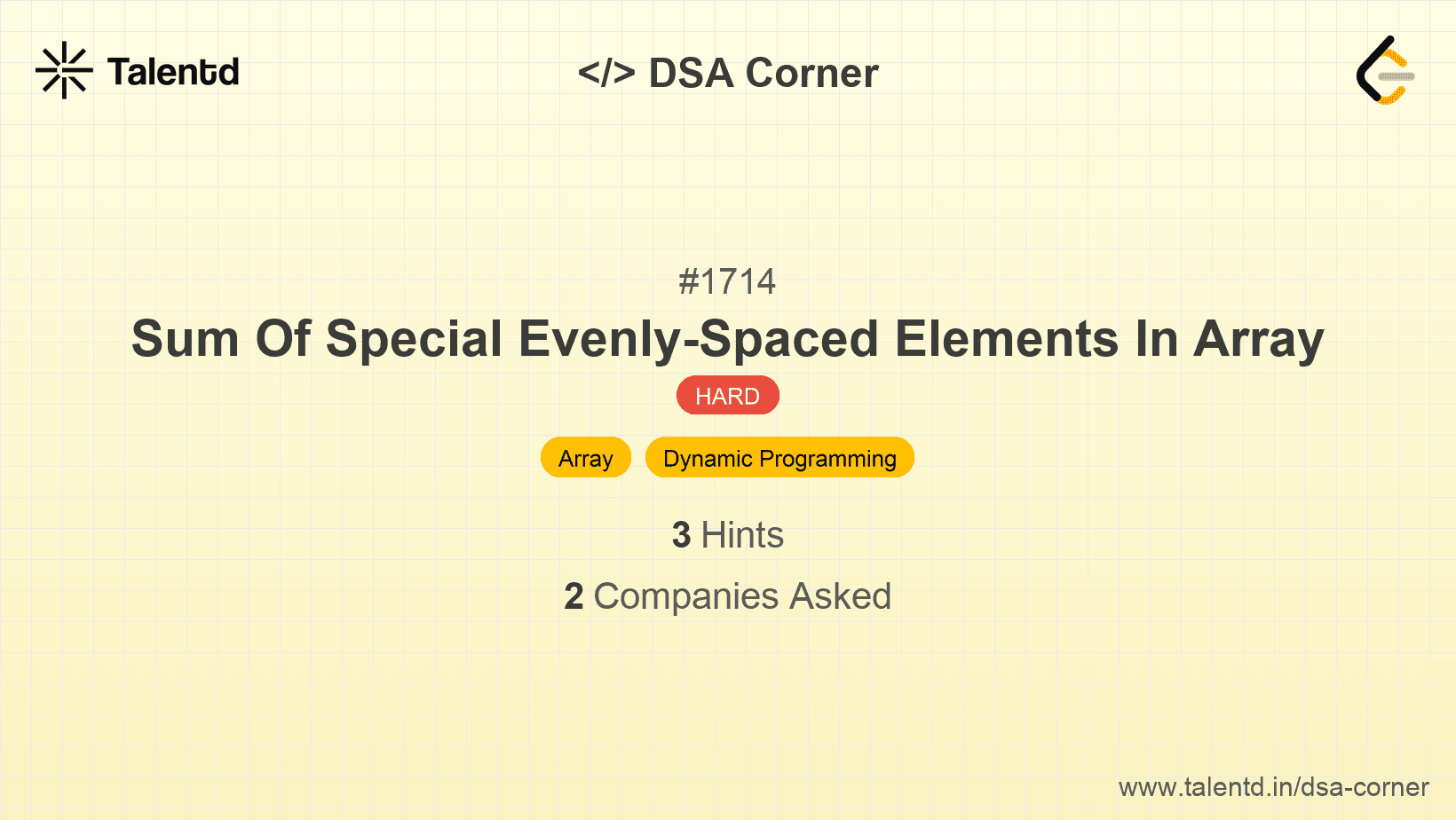 Problem visualization for Sum Of Special Evenly-Spaced Elements In Array