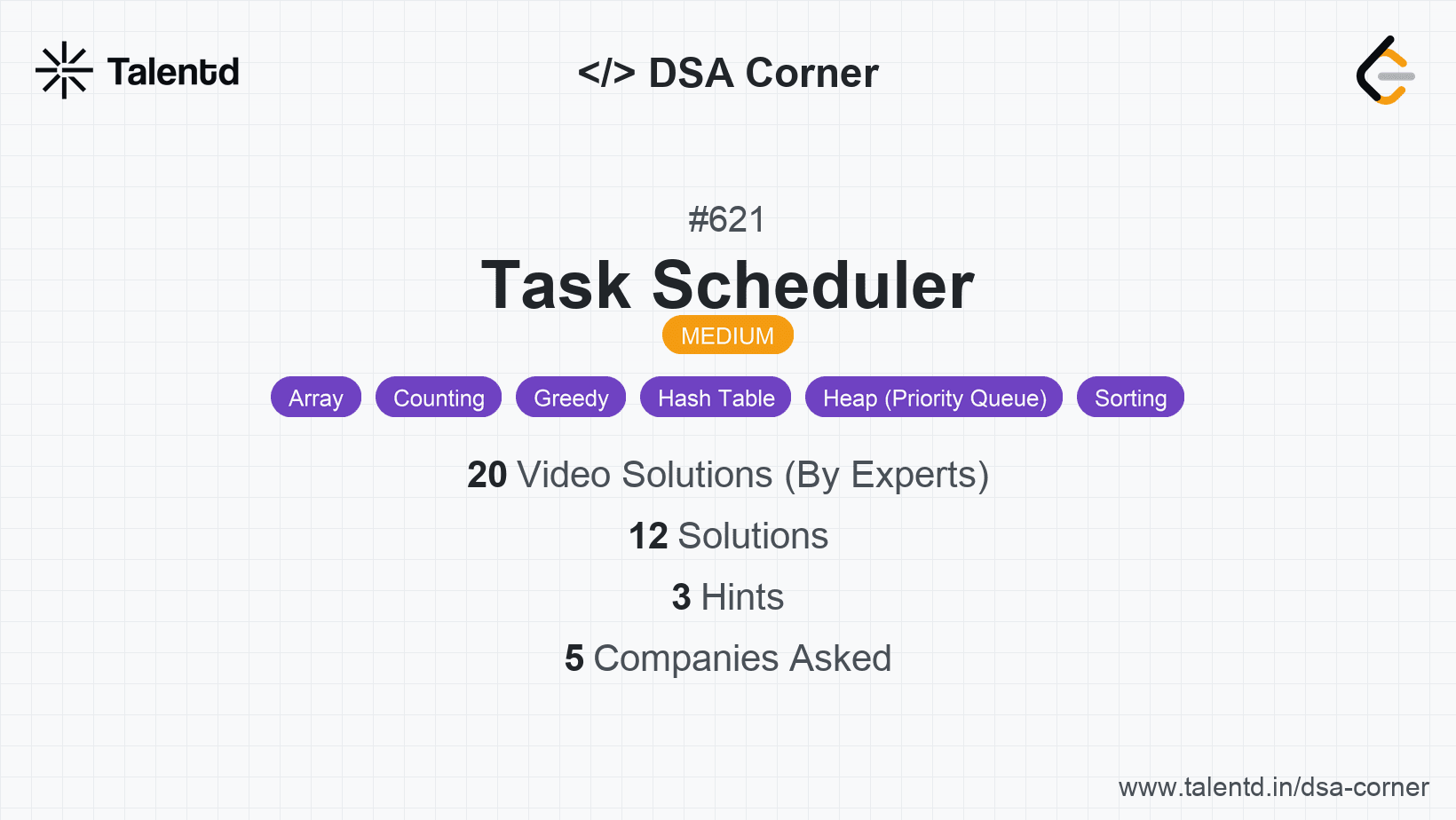 Problem visualization for Task Scheduler