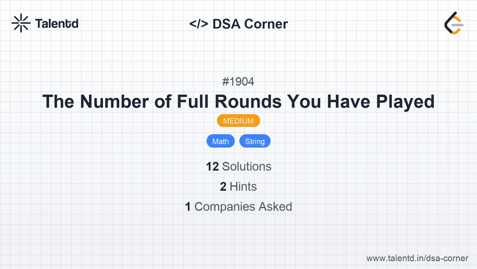 Problem visualization for The Number of Full Rounds You Have Played