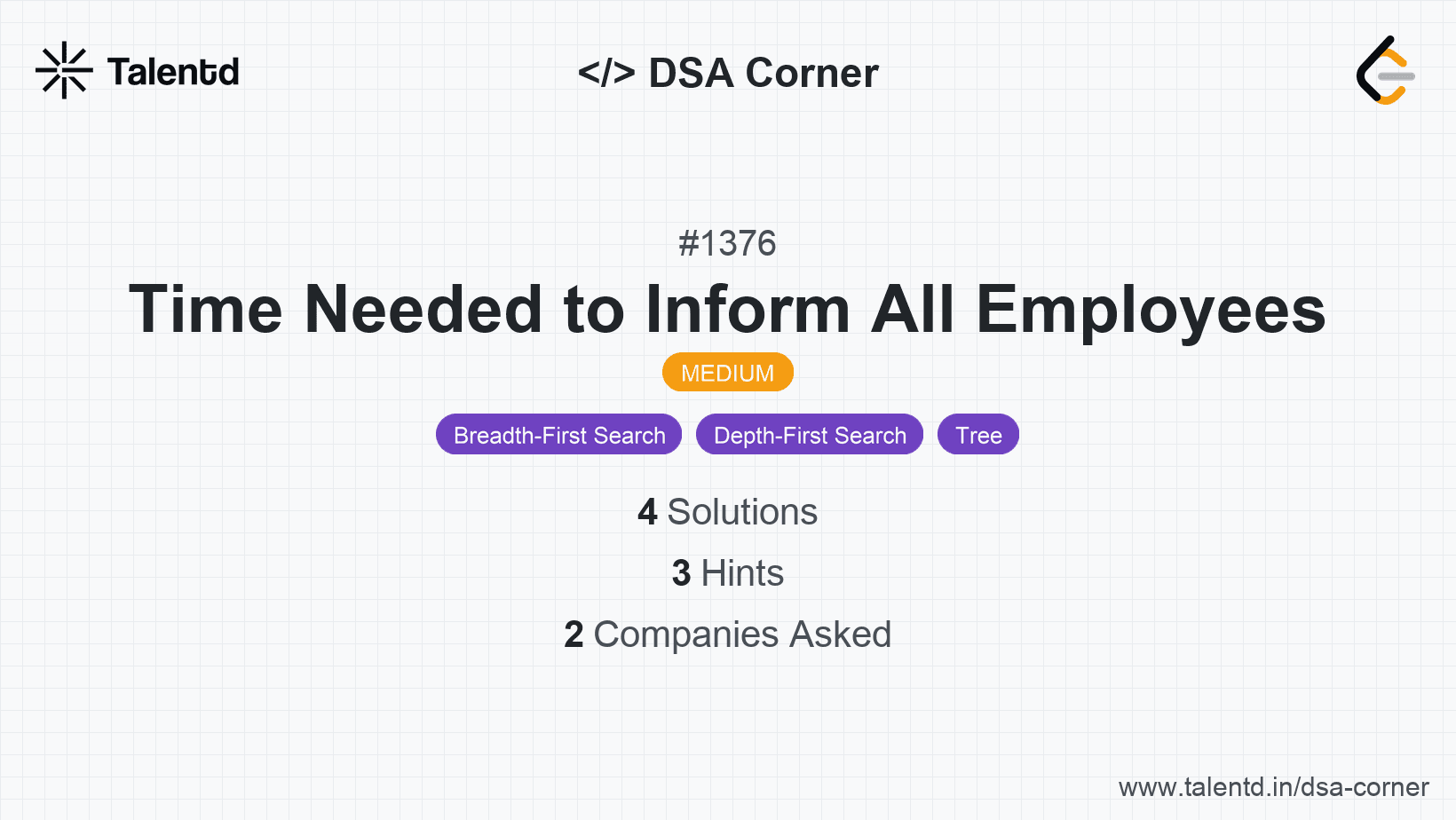 Problem visualization for Time Needed to Inform All Employees