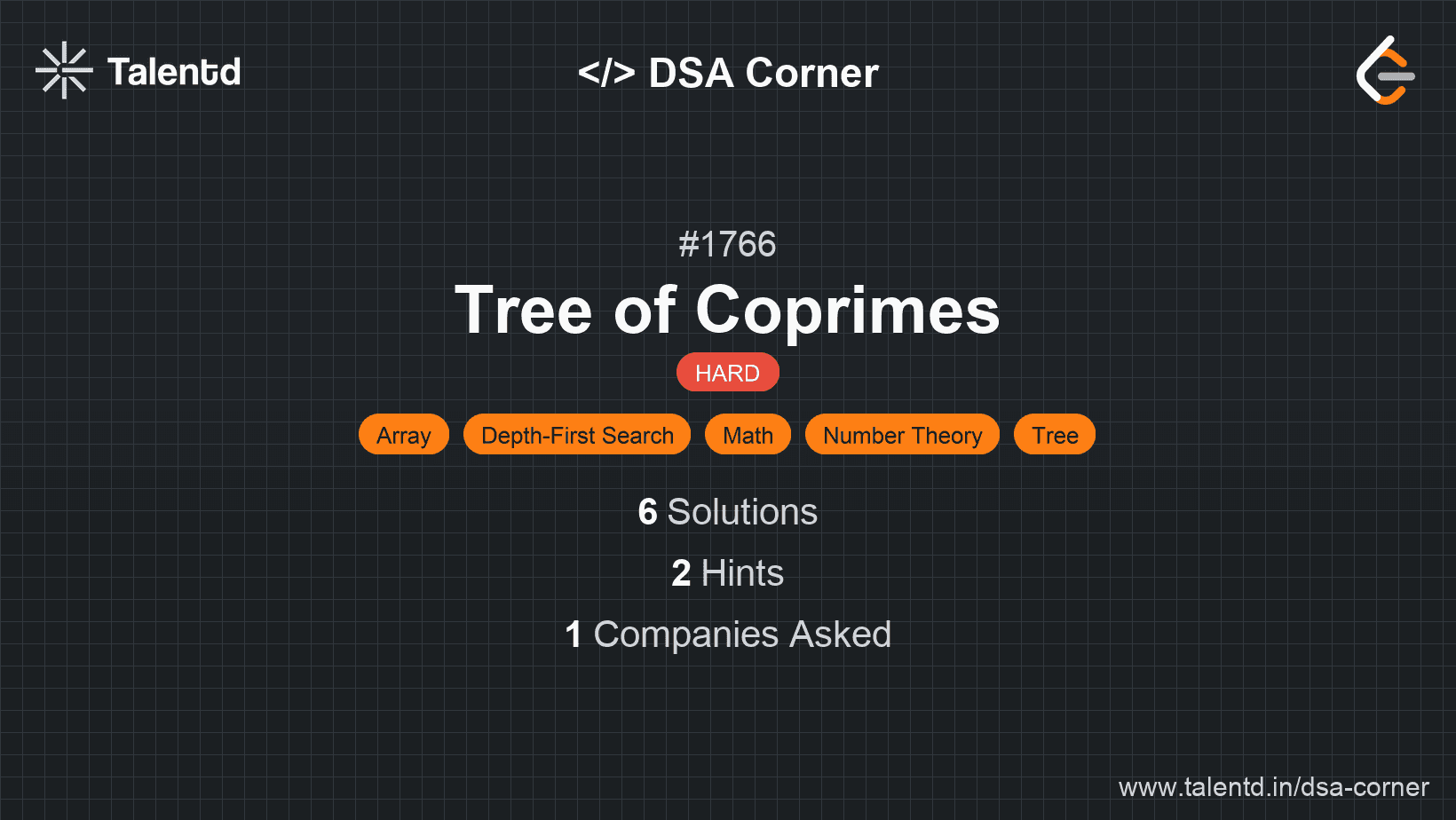 Problem visualization for Tree of Coprimes