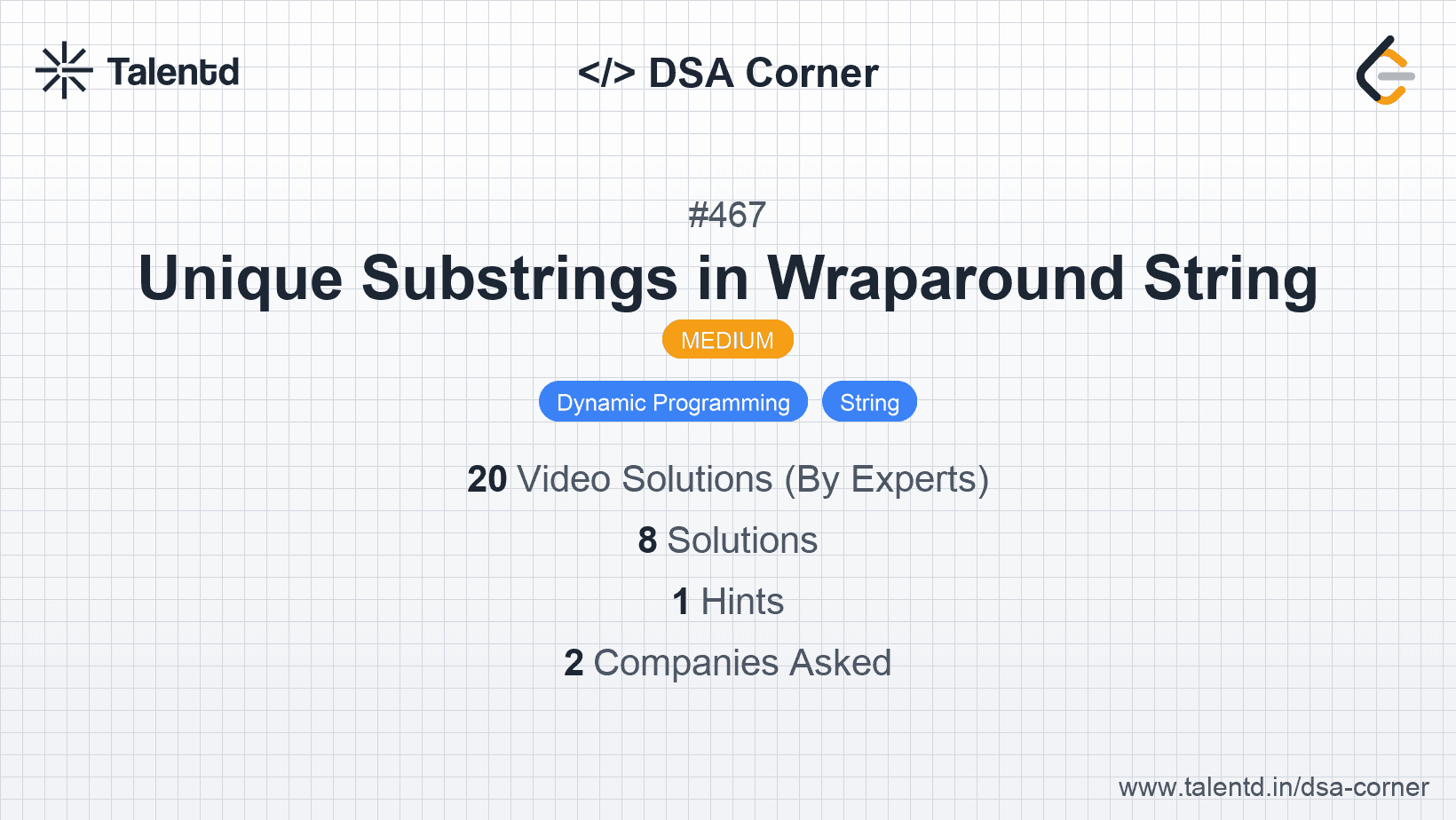 Problem visualization for Unique Substrings in Wraparound String