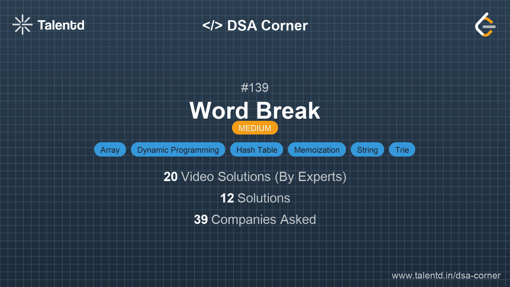 Problem visualization for Word Break
