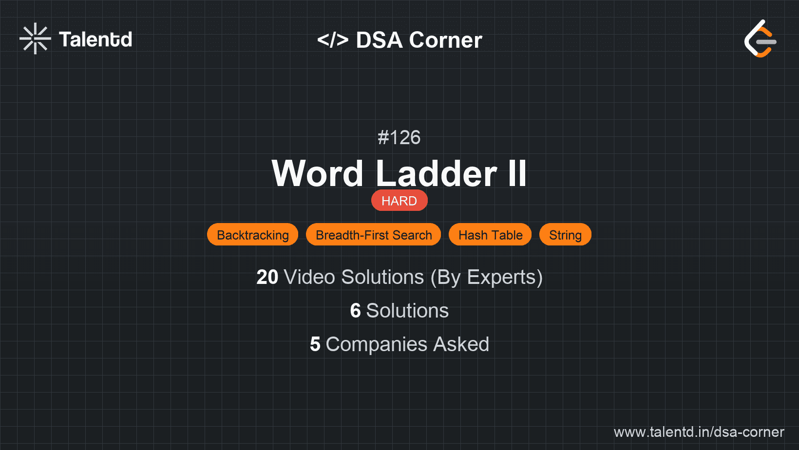 Problem visualization for Word Ladder II