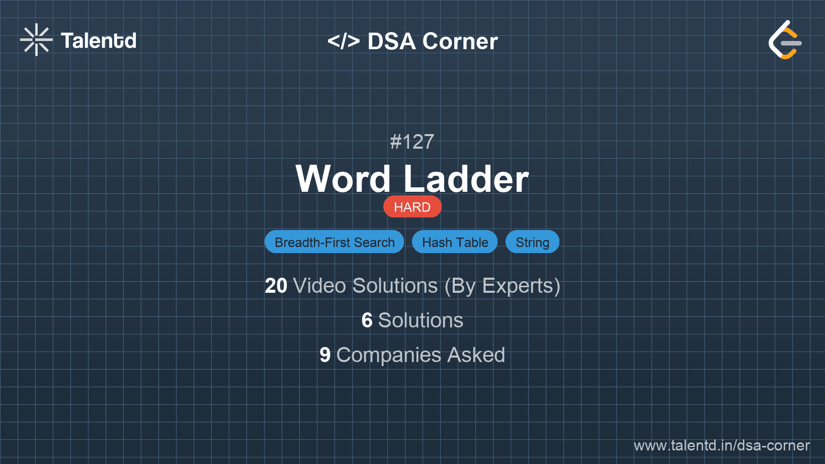 Problem visualization for Word Ladder