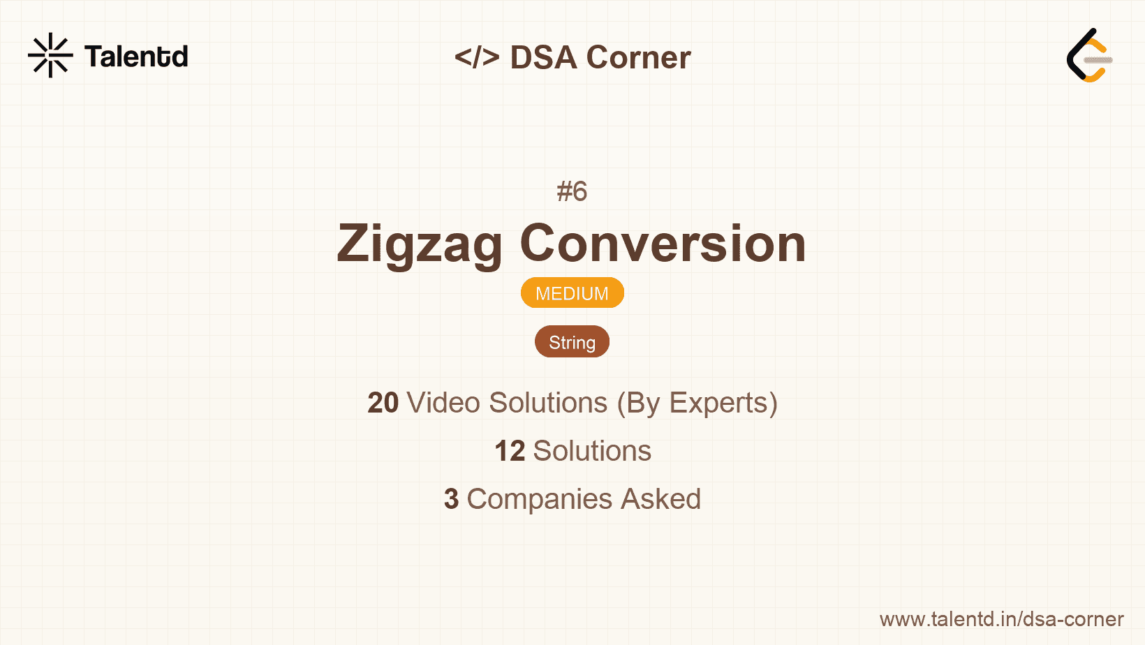 Problem visualization for Zigzag Conversion