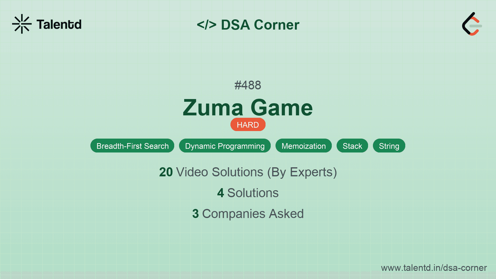 Problem visualization for Zuma Game